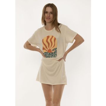 Sisstr T-Shirt SUN AND SEA SS KNIT DRESS TEE SES-Sea Salt Damen 2024 Fashion 1