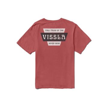 Vissla T-Shirt Stacks Premium PKT Tee BRK-Brick Herren 2024 Fashion 1