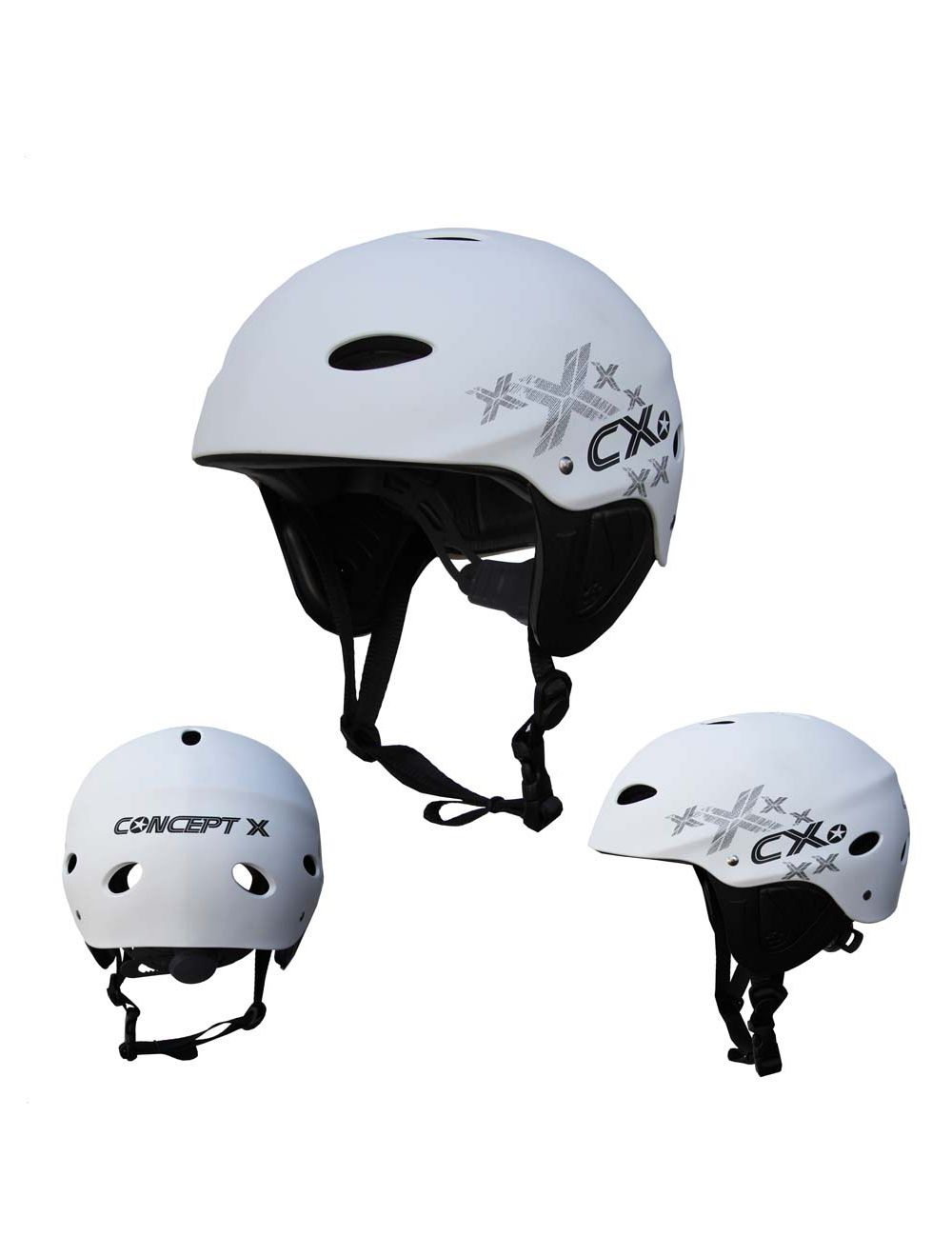 Concept X Wassersport Schutz Helm Kite Surf Segeln Wakeboarden Größe S weiß 